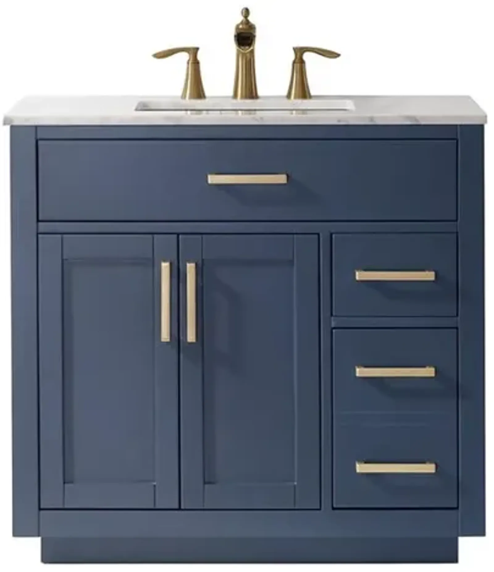 Altair 36 Single Bathroom Vanity Set in Royal Blue without Mirror