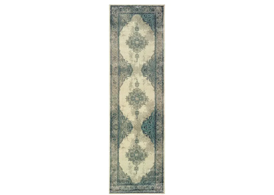 Raleigh 2'3" x 7'6" Ivory Rug