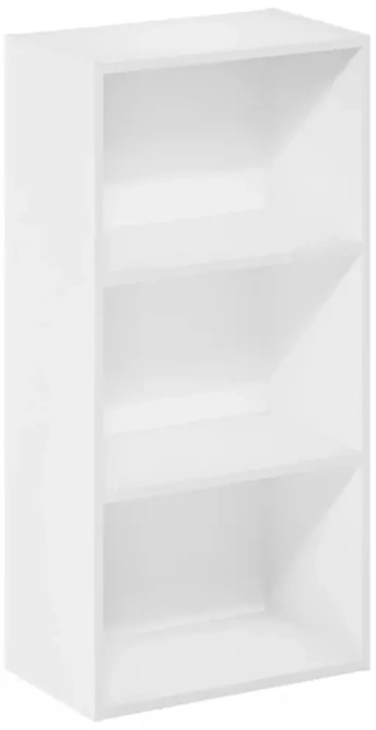 Furinno Luder 3-Tier Open Shelf Bookcase, White