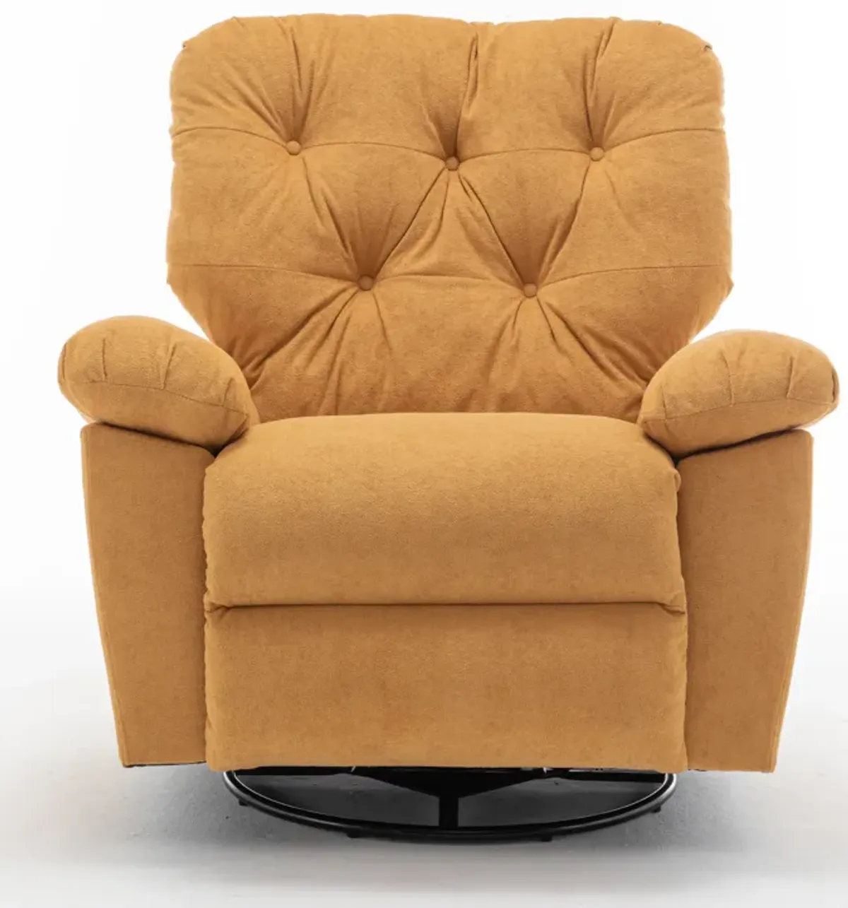 Merax Modern Fleece Recliner Chair with Manual Push Button