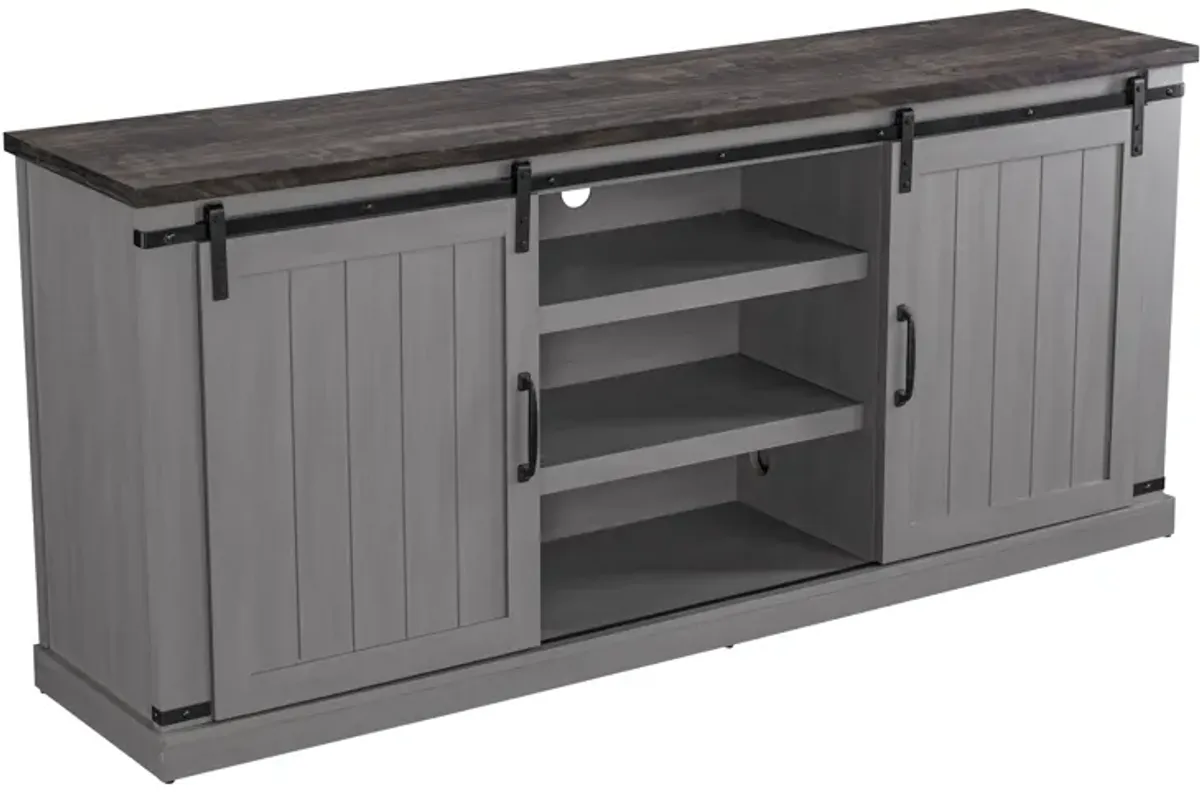 FESTIVO 68" Rustic Barn Door TV Stand for TVs up to 75"