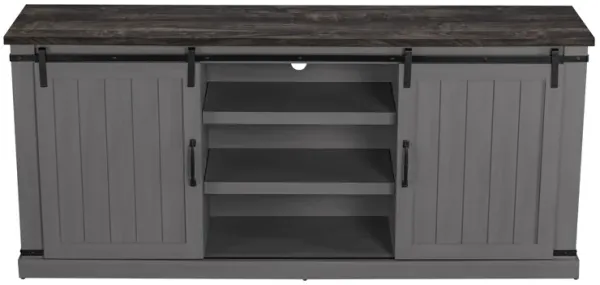 FESTIVO 68" Rustic Barn Door TV Stand for TVs up to 75"