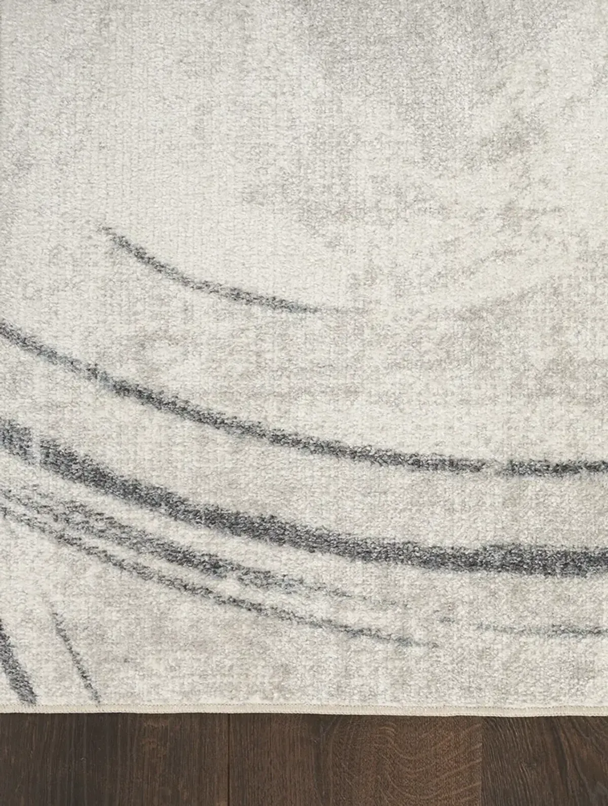 Astra Machine Washable ASW14 Silver/Blue 2' x 6' Rug