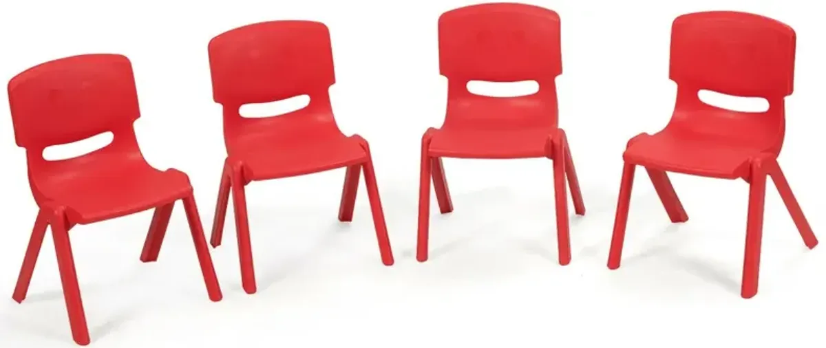 4-pack Kids Plastic Stackable Classroom Chairs