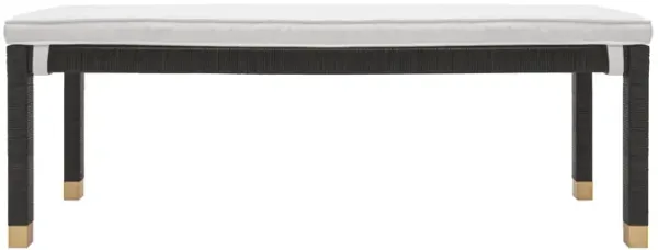Amara Woven Rattan Bench