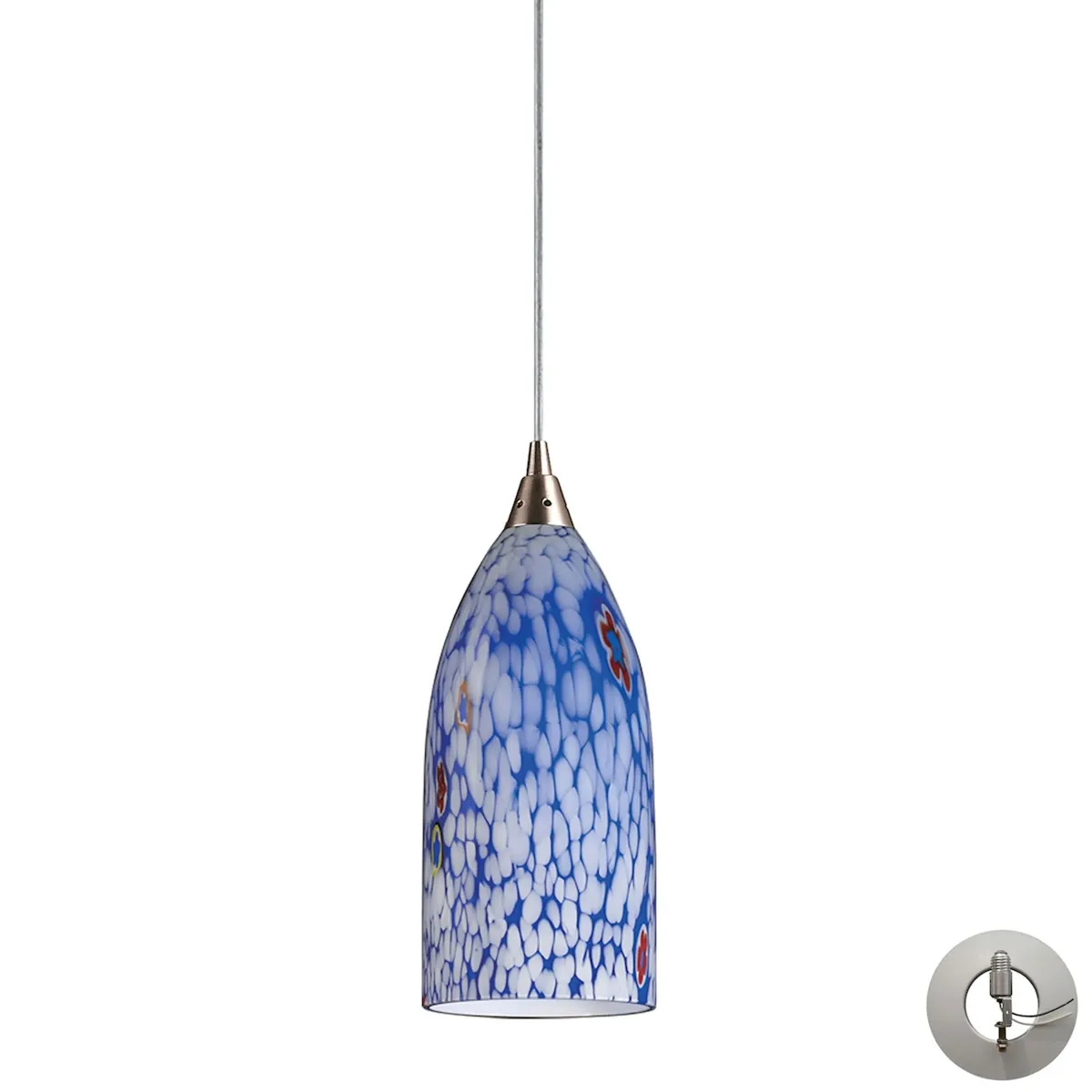 Verona Mini Pendant - Starburst Blue