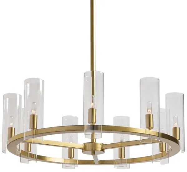 Lg Clarabelle Chandelier-Brass