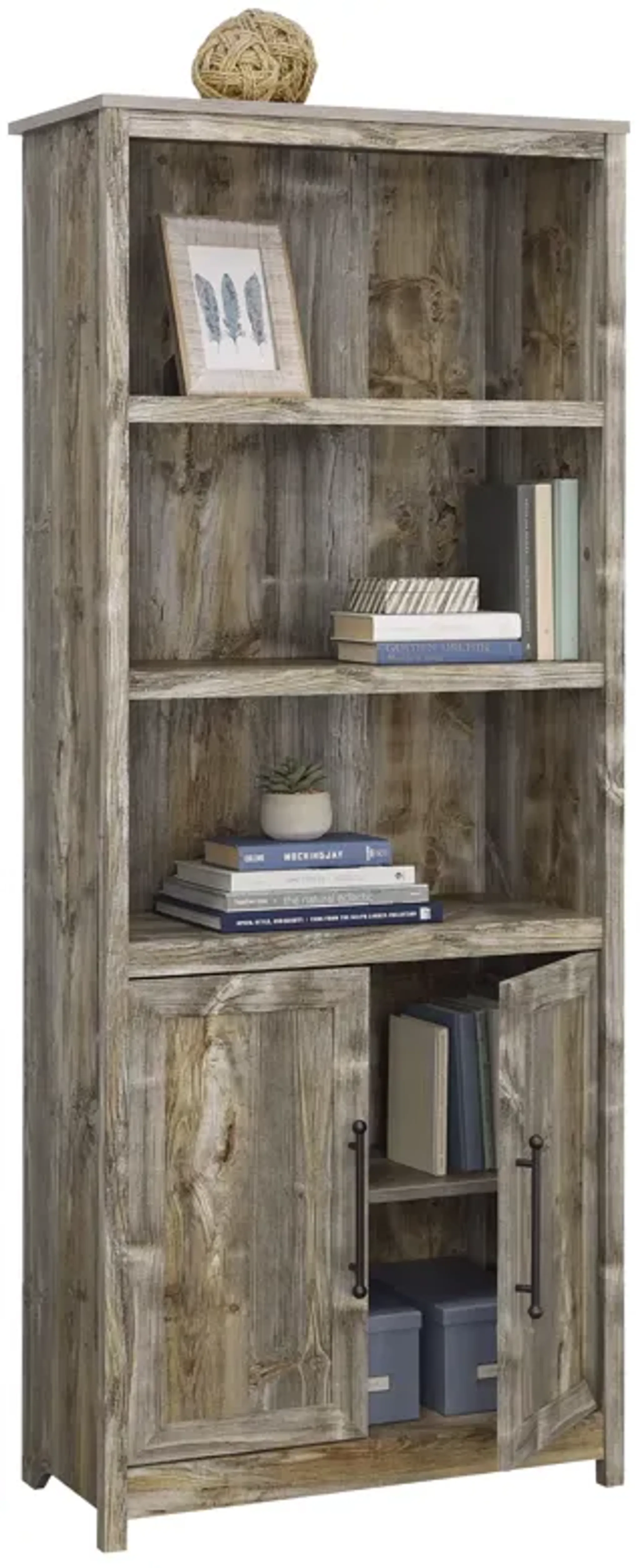 Granite Trace 5 Shelf Library Bookcase Mathis Home | Furniture.com
