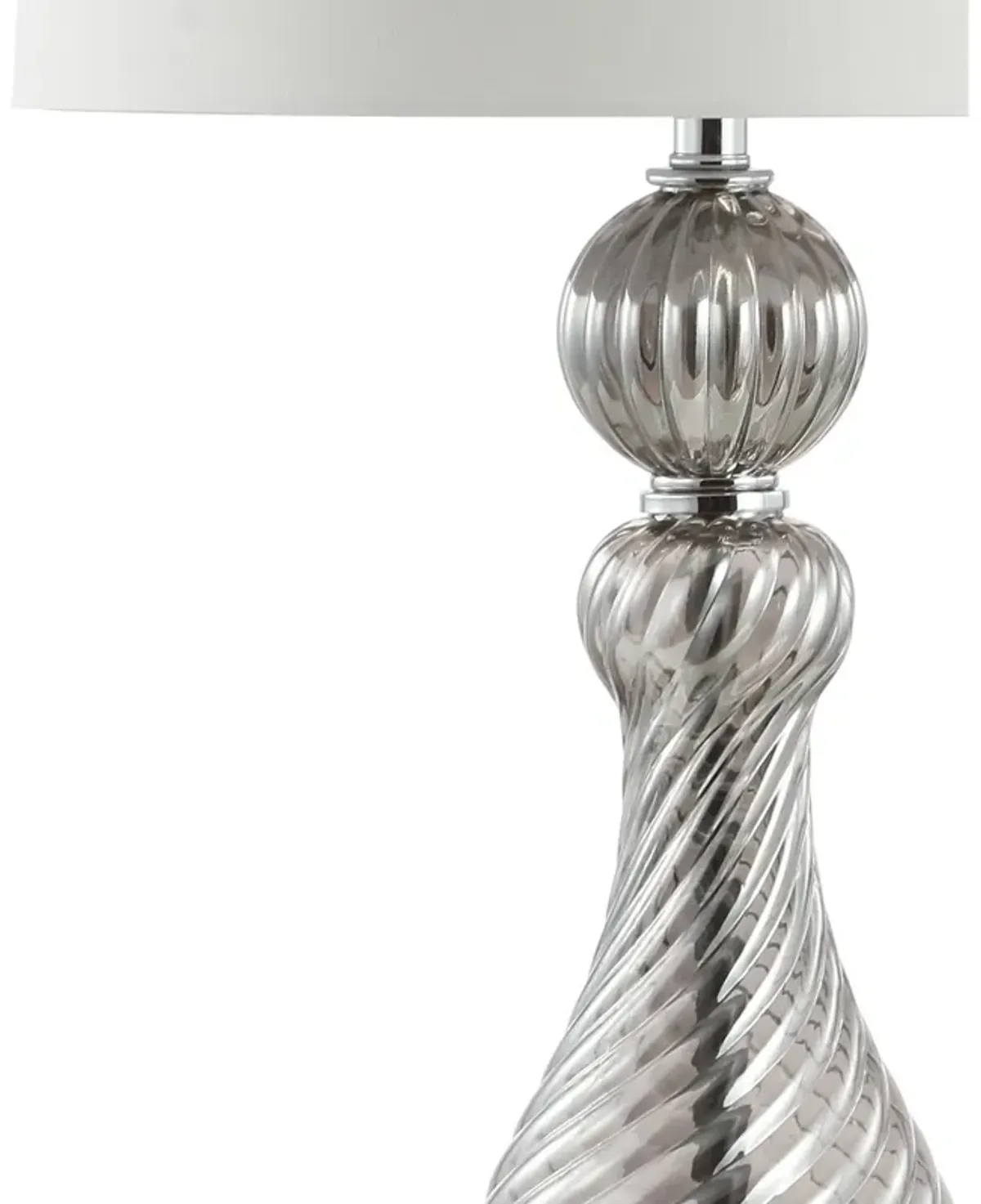 Murano Swirled Crystal/Glass LED Table Lamp