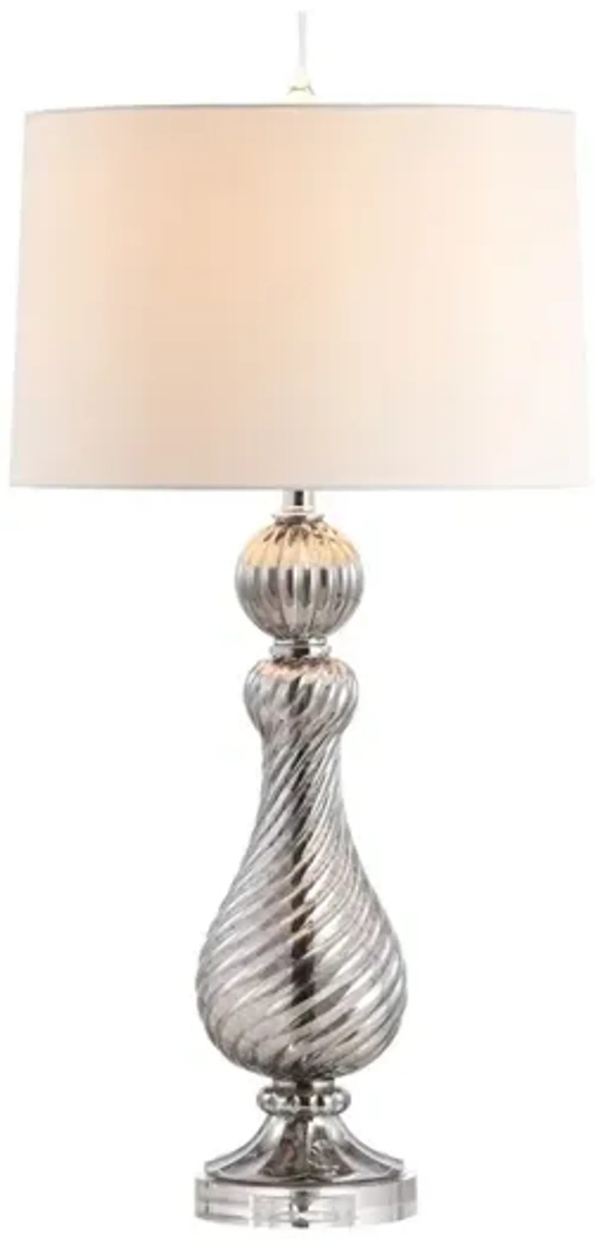 Murano Swirled Crystal/Glass LED Table Lamp