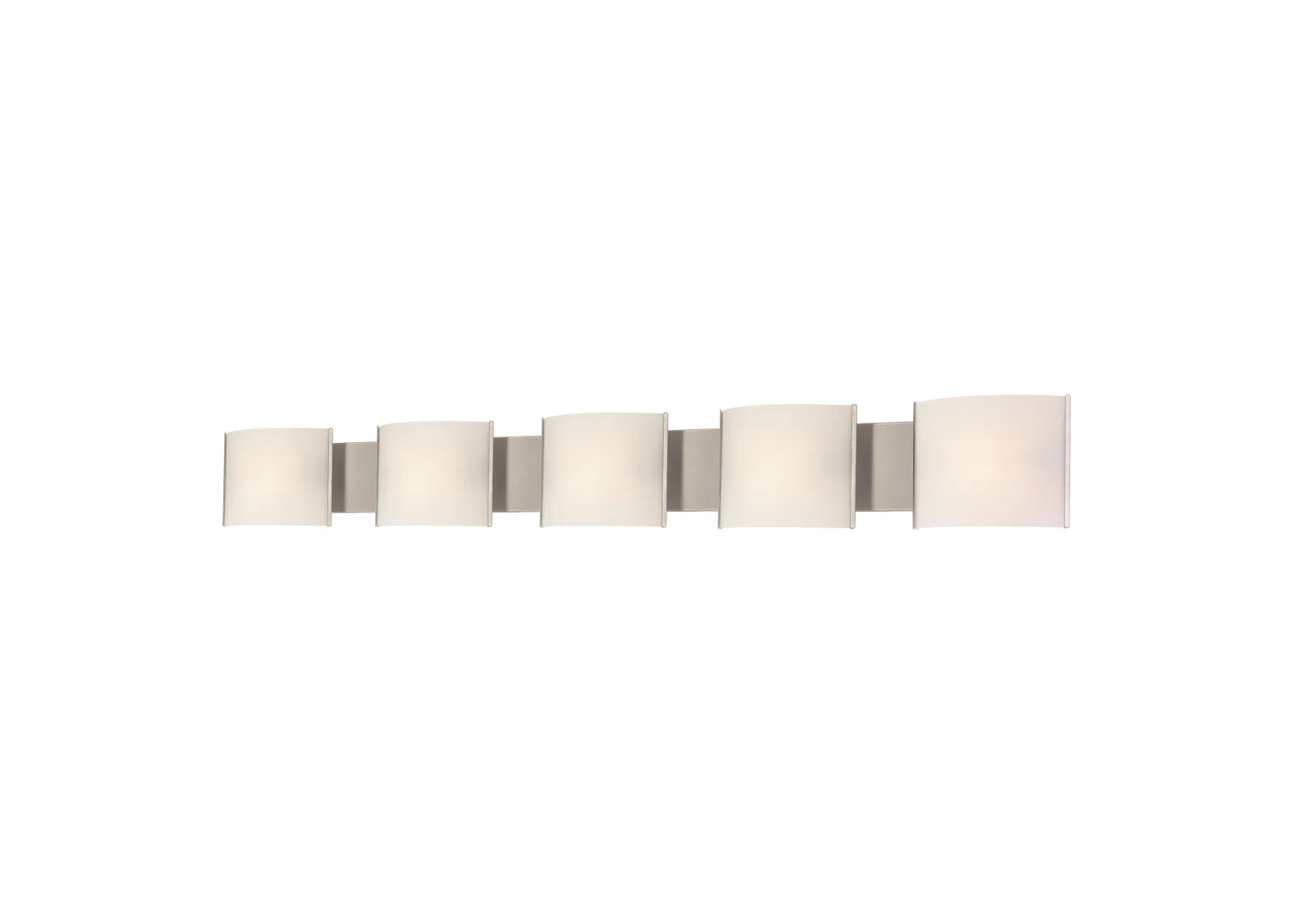 Pannelli 52'' Wide 5-Light Silver Vanity Light