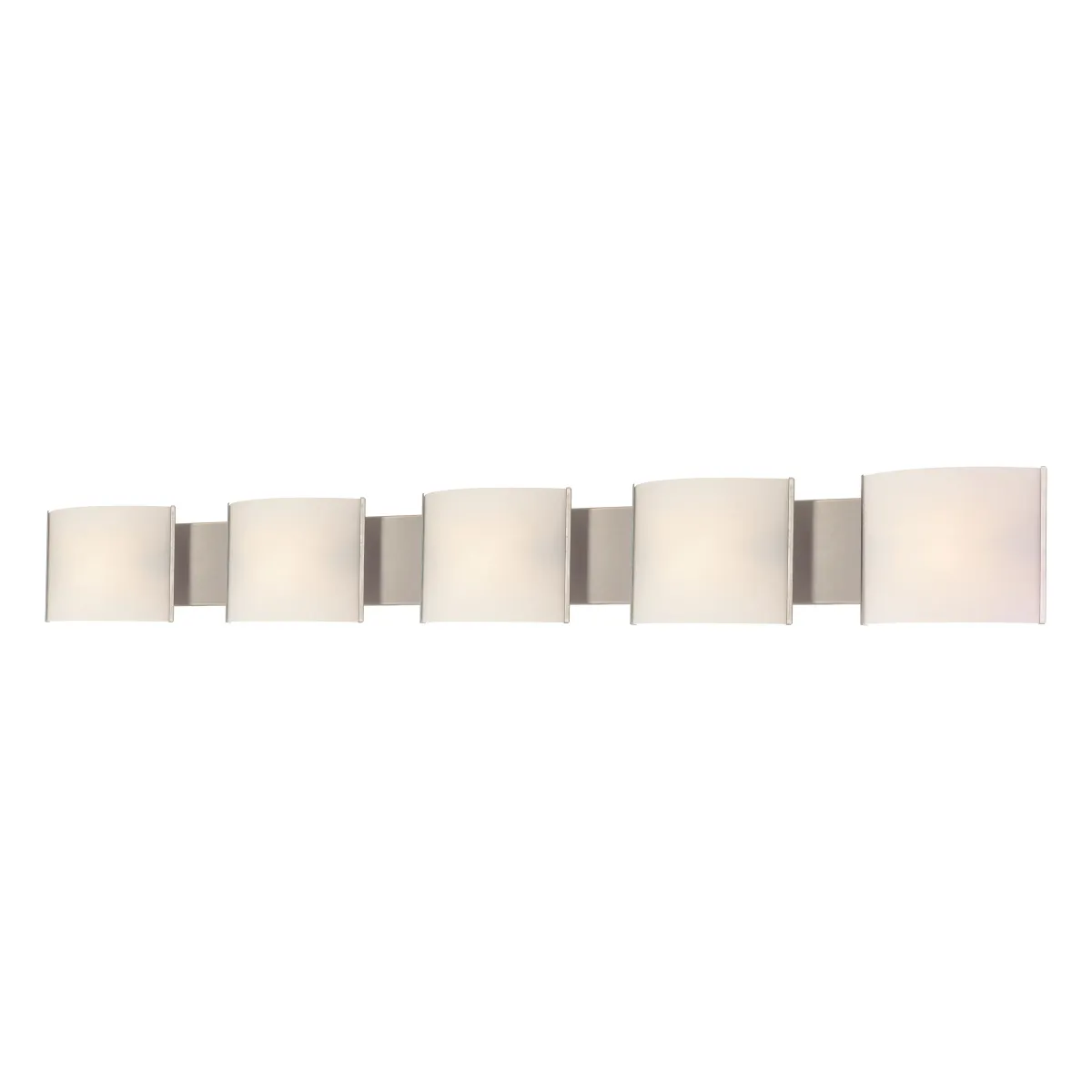 Pannelli 52'' Wide 5-Light Silver Vanity Light