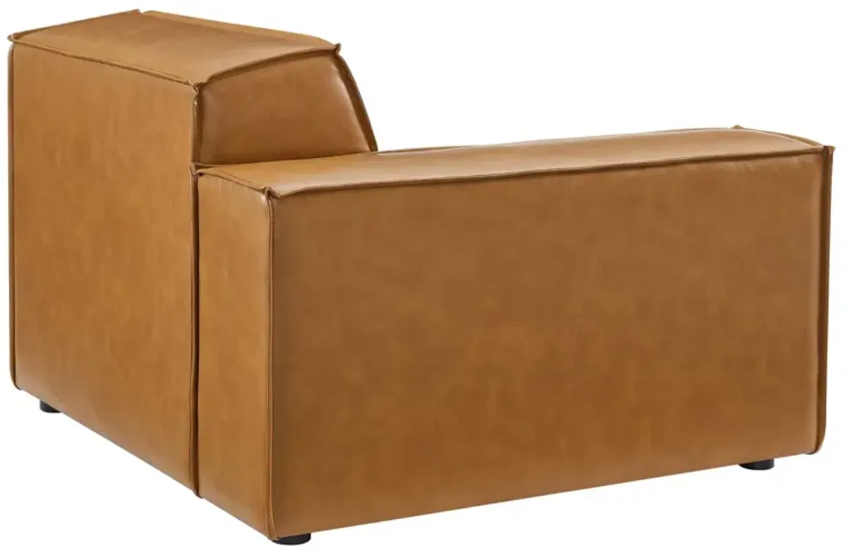 Restore Vegan Leather 4-Piece Sofa Brown EEI-4710-TAN