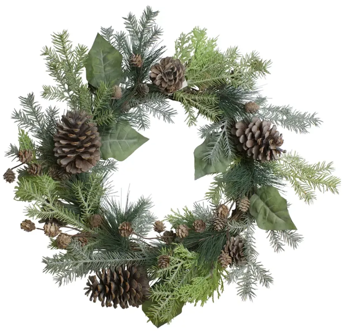 Pine Cone and Cedar Artificial Christmas Wreath - 20-Inch  Unlit