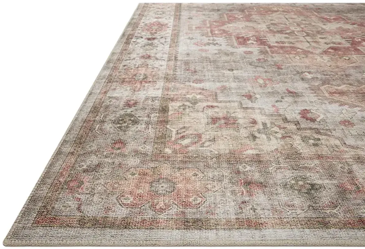 Heidi HEI02 Dove/Spice 3'6" x 5'6" Rug by Loloi II