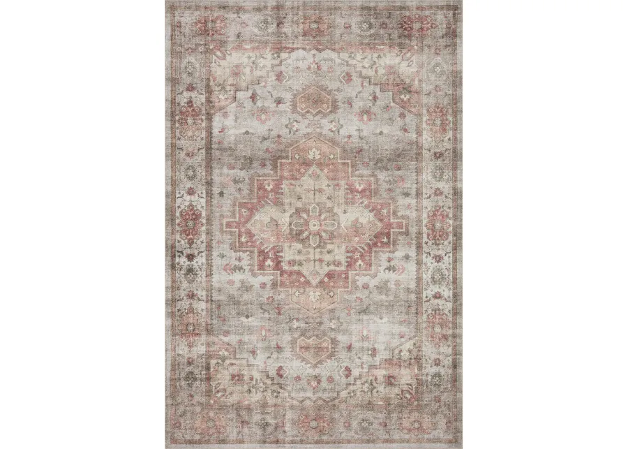 Heidi HEI02 Dove/Spice 3'6" x 5'6" Rug by Loloi II