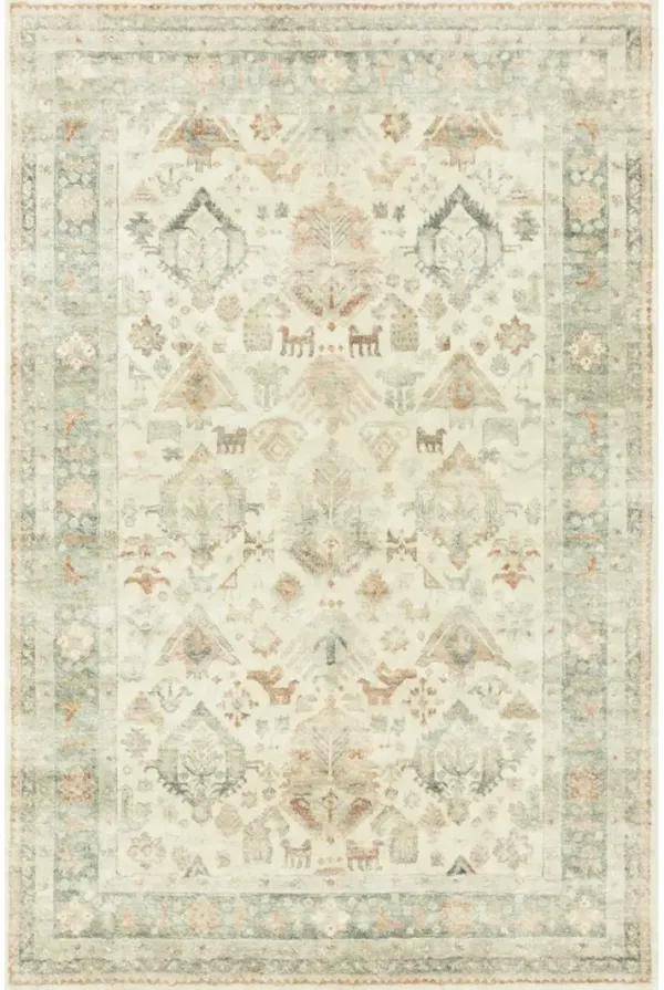 Rosette ROS01 Beige/Multi 7'6" x 9'6" Rug
