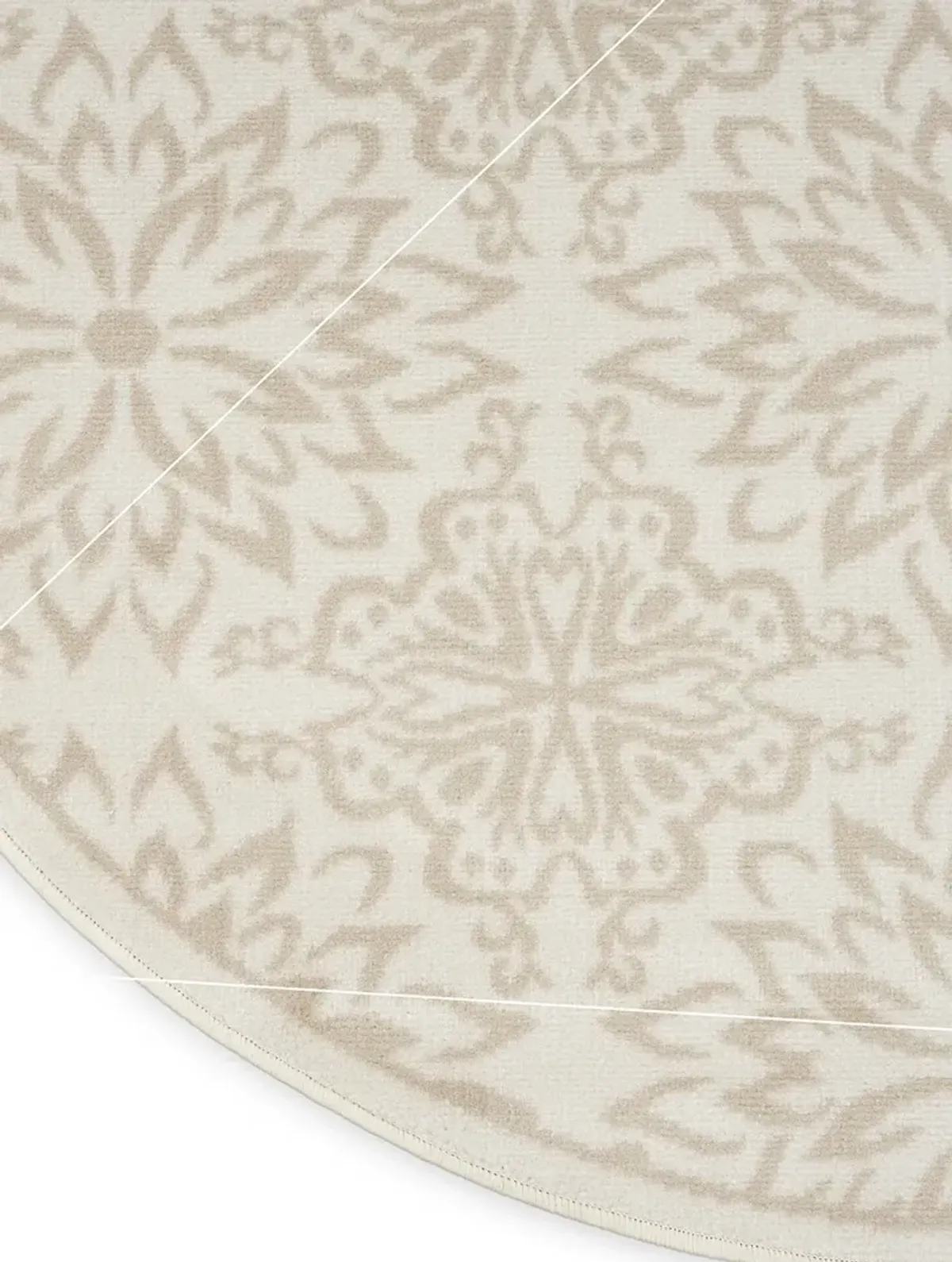 Jubilant JUB06 Ivory/Beige 5'3" x Round Rug