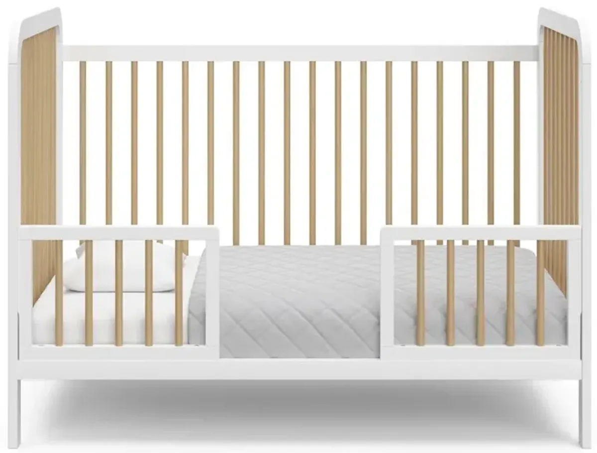 Storkcraft Pasadena 3-in-1 Convertible Crib - White with Driftwood