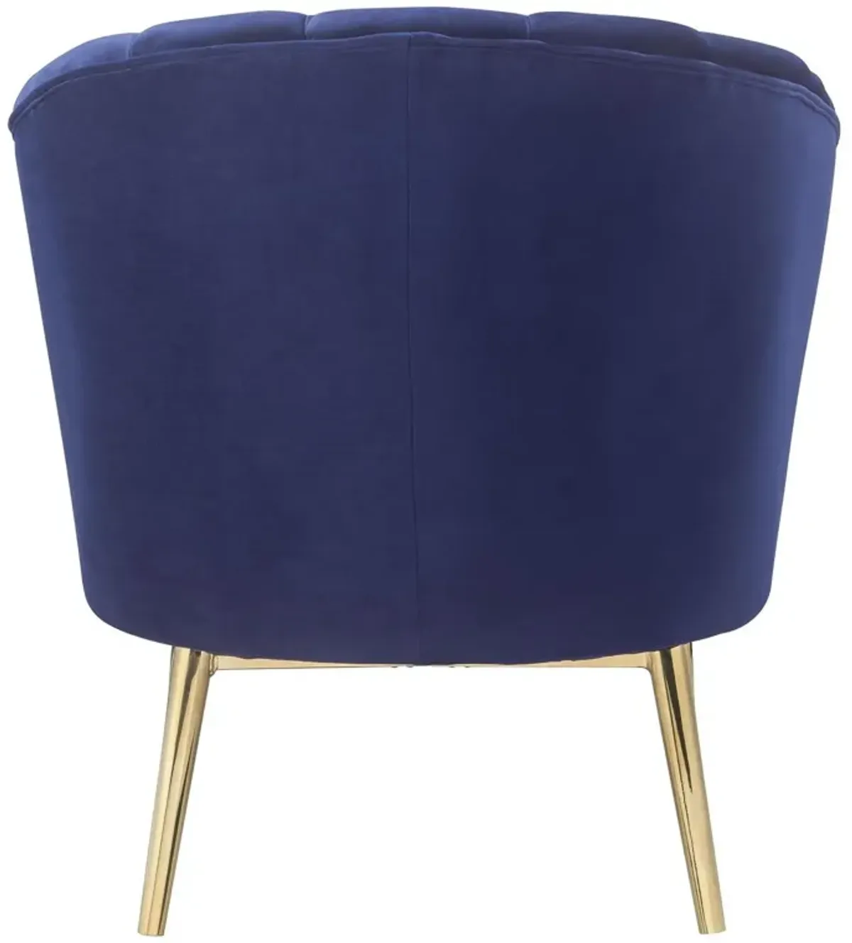 Colla Accent Chair In Midnight Velvet & Gold