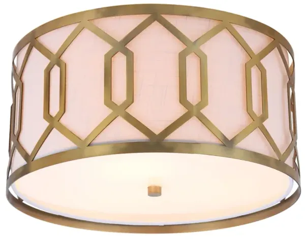 Hex Metal LED Flush Mount