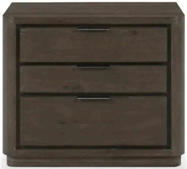 Outline 3 Drawer Nightstand