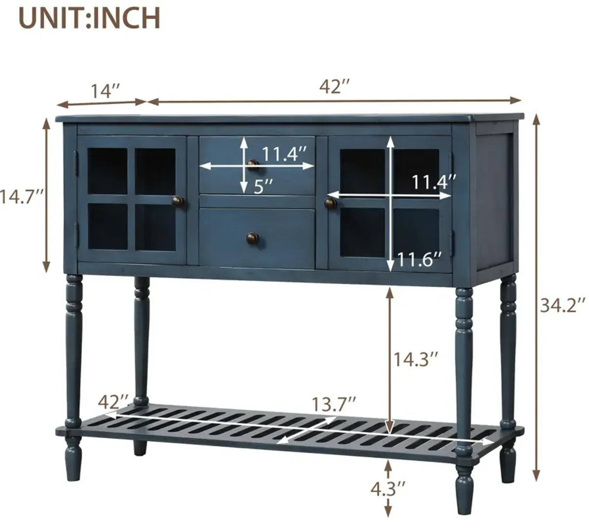 Merax Buffet Storage Cabinet Console Table