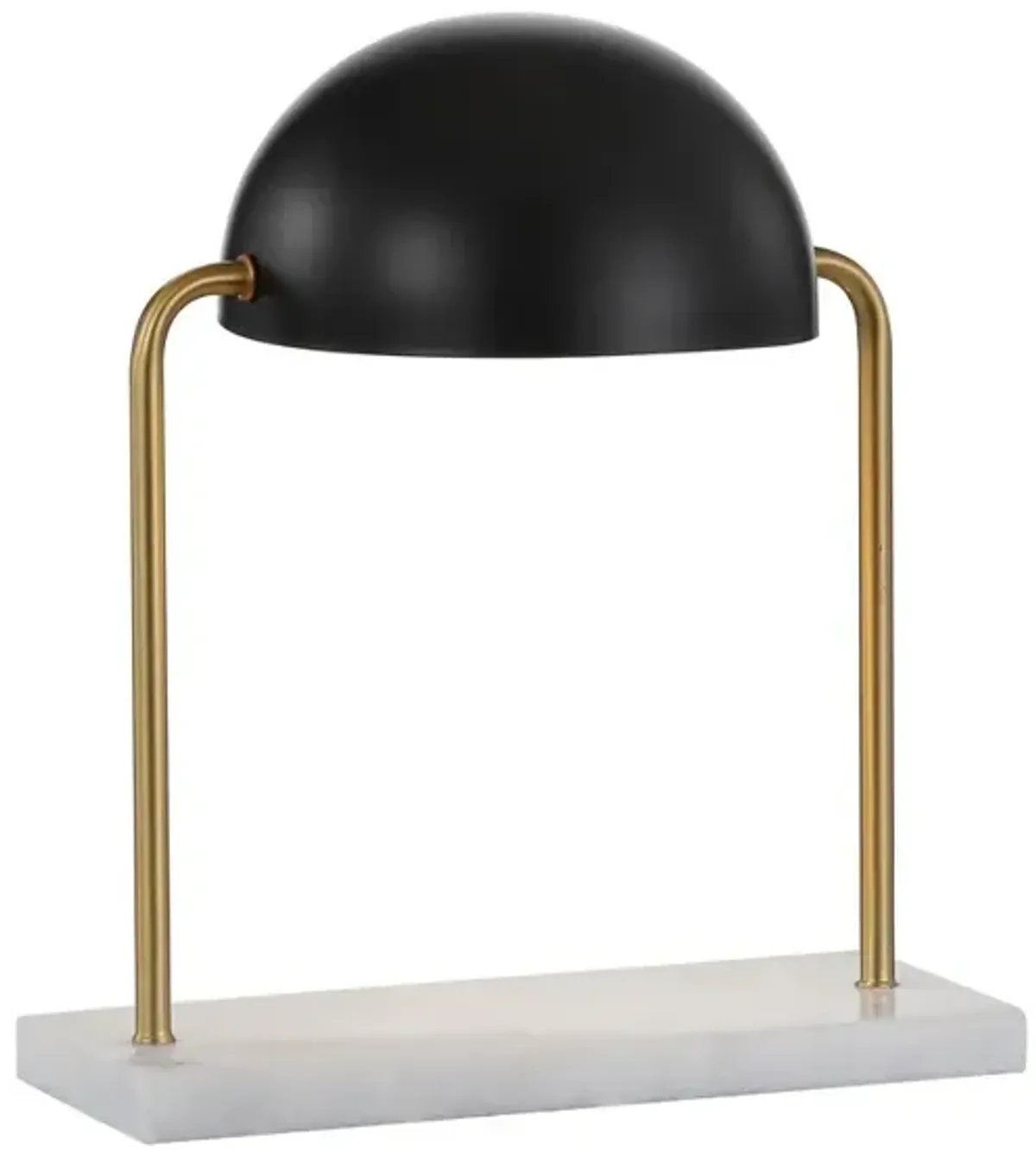 Porter Art Deco Dome Lamp with Marble Base