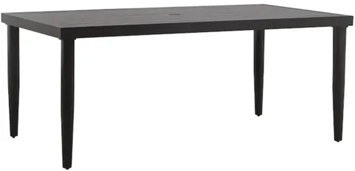 New Classic Furniture Moana Metal Patio Dining Table in Brown