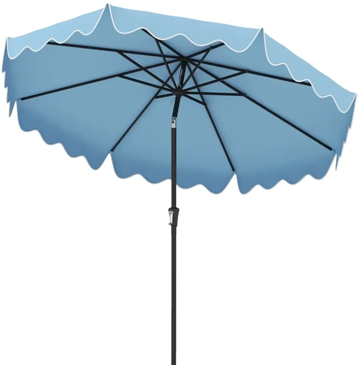 Patio Umbrella with Crank Handle and Push-Button Tilt