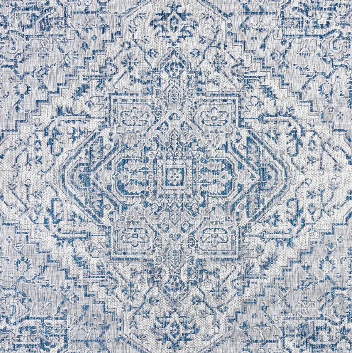 Estrella Bohemian Medallion Textured Weave Indoor/Outdoor Runner Rug