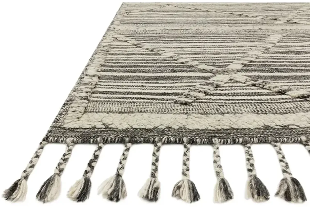 Iman IMA01 Ivory/Charcoal 8'6" x 11'6" Rug