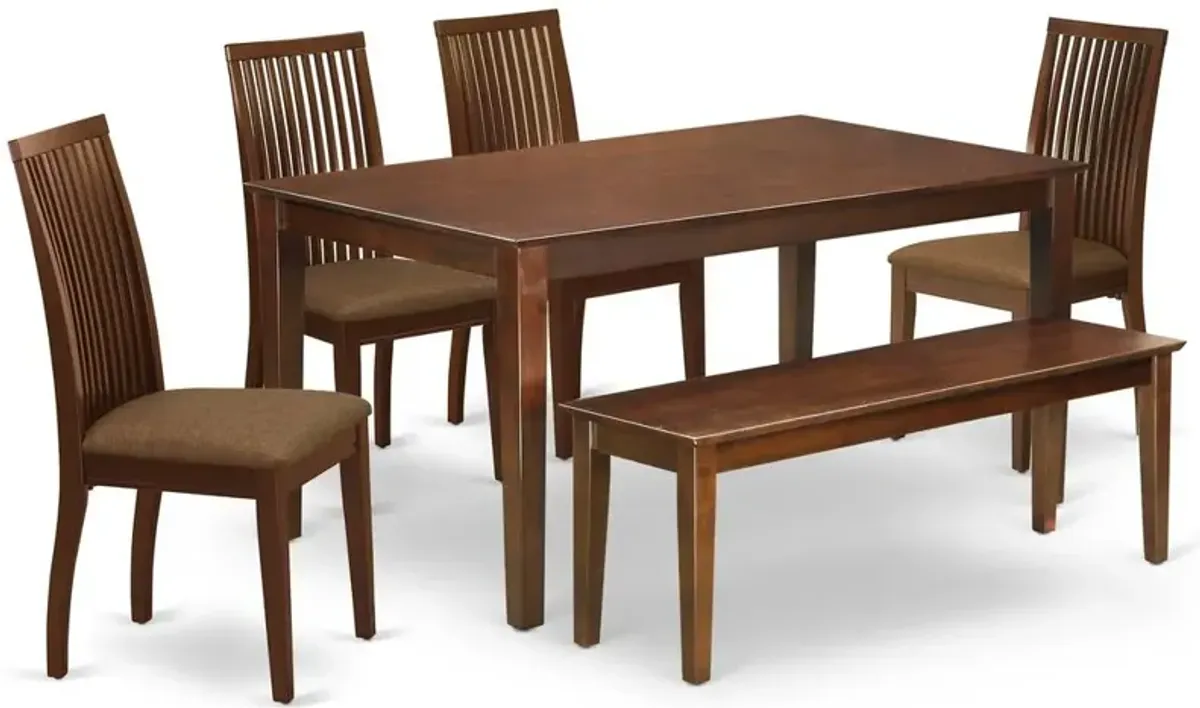 Dining Room Set Mahogany, CAIP6-MAH-C