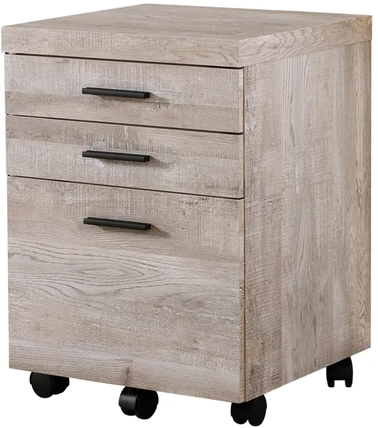 Monarch Specialties I 7402 File Cabinet, Rolling Mobile, Storage Drawers, Printer Stand, Office, Work, Laminate, Beige, Contemporary, Modern