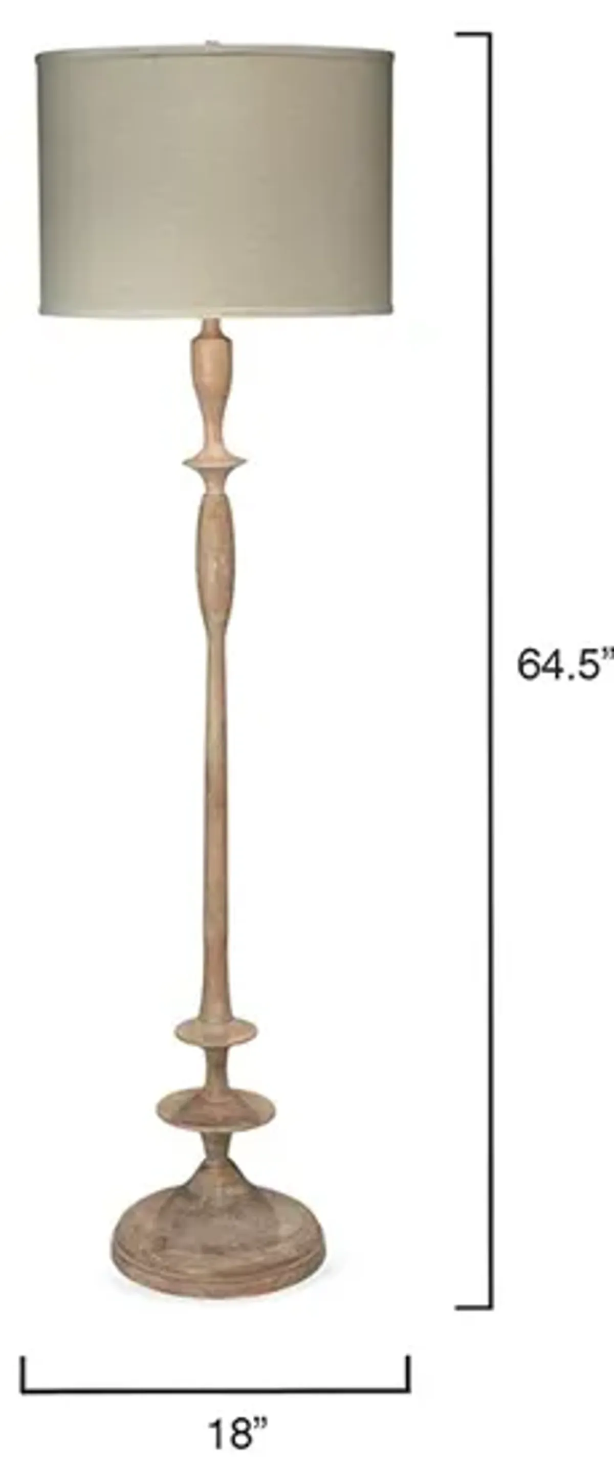 Petite Paro Wood Floor Lamp