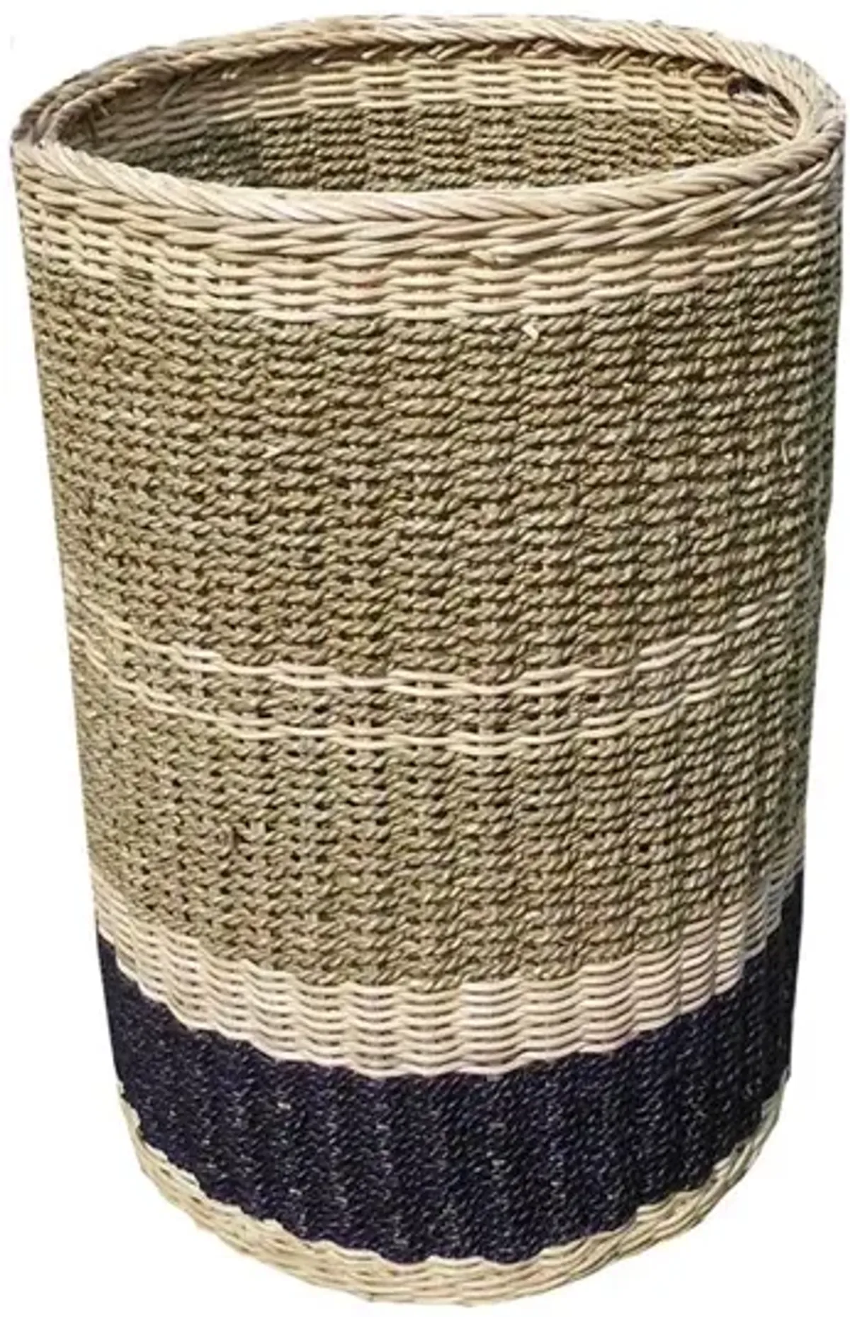 Abaca Simple Round Tall Basket