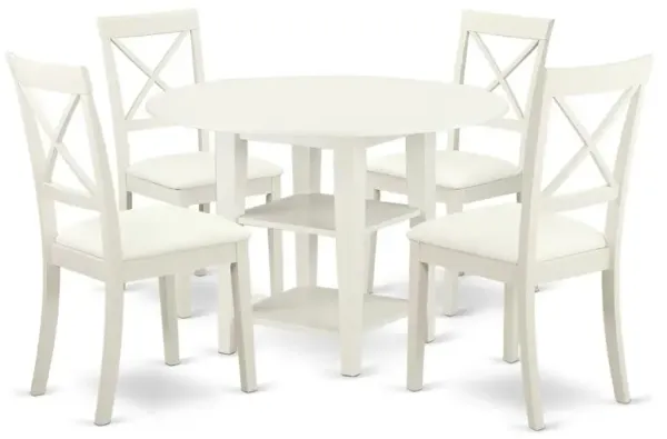 Dining Room Set Linen White