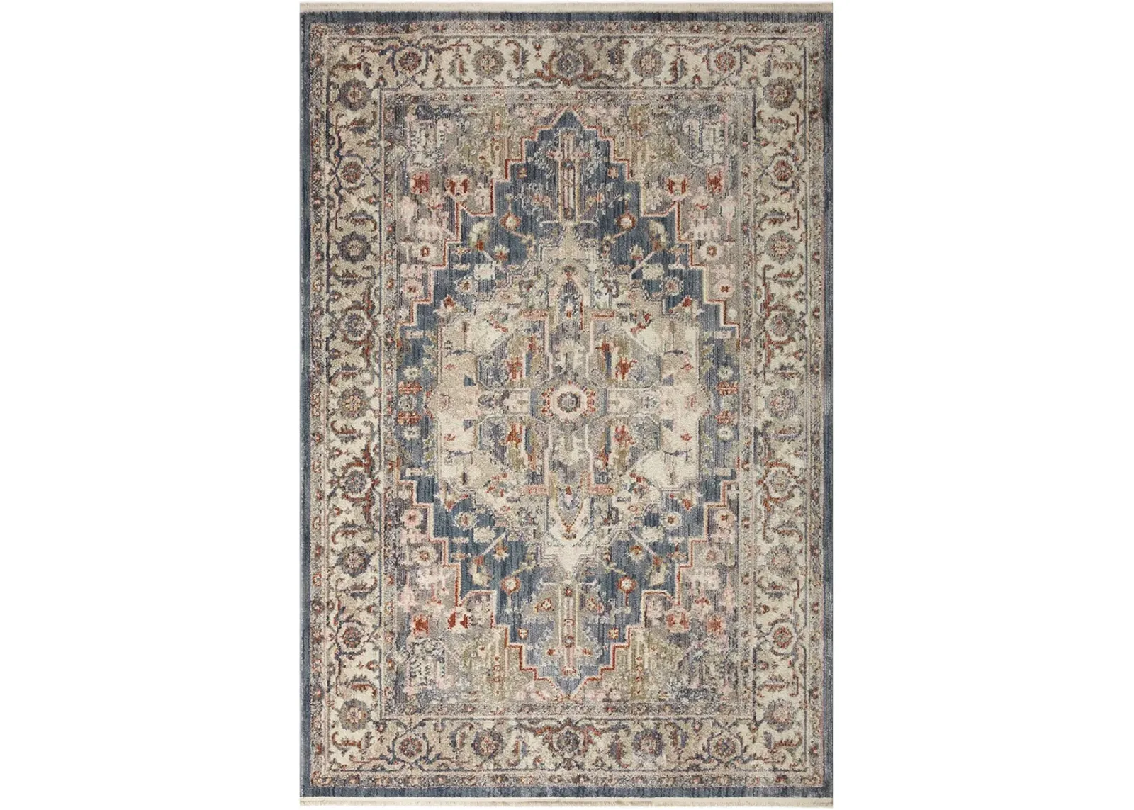 Janey JAY03 Indigo/Multi 6'7" x 9'2" Rug by Magnolia Home by Joanna Gaines