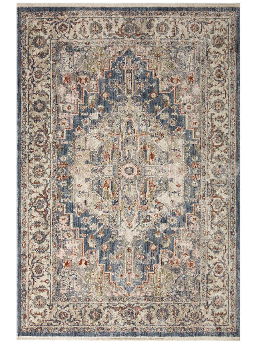 Janey JAY03 Indigo/Multi 6'7" x 9'2" Rug by Magnolia Home by Joanna Gaines