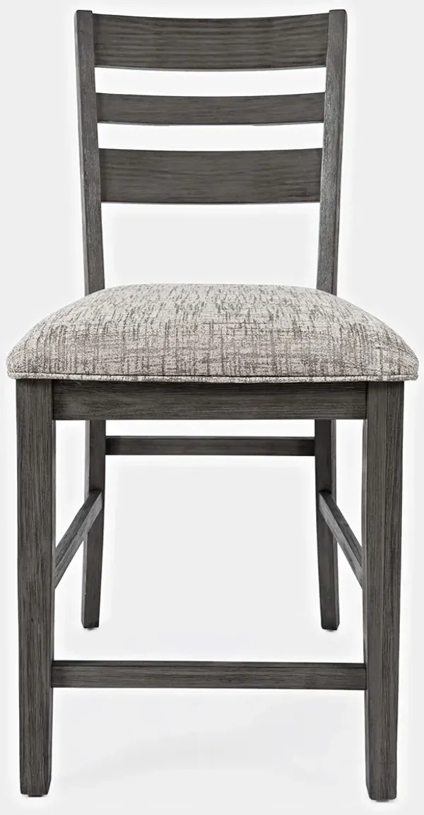 Altamonte Contemporary Ladderback Upholstered Counter Stool (Set of 2)