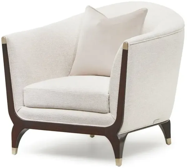 Michael Amini Paris Chic Matching Chair - Cremini/Espresso