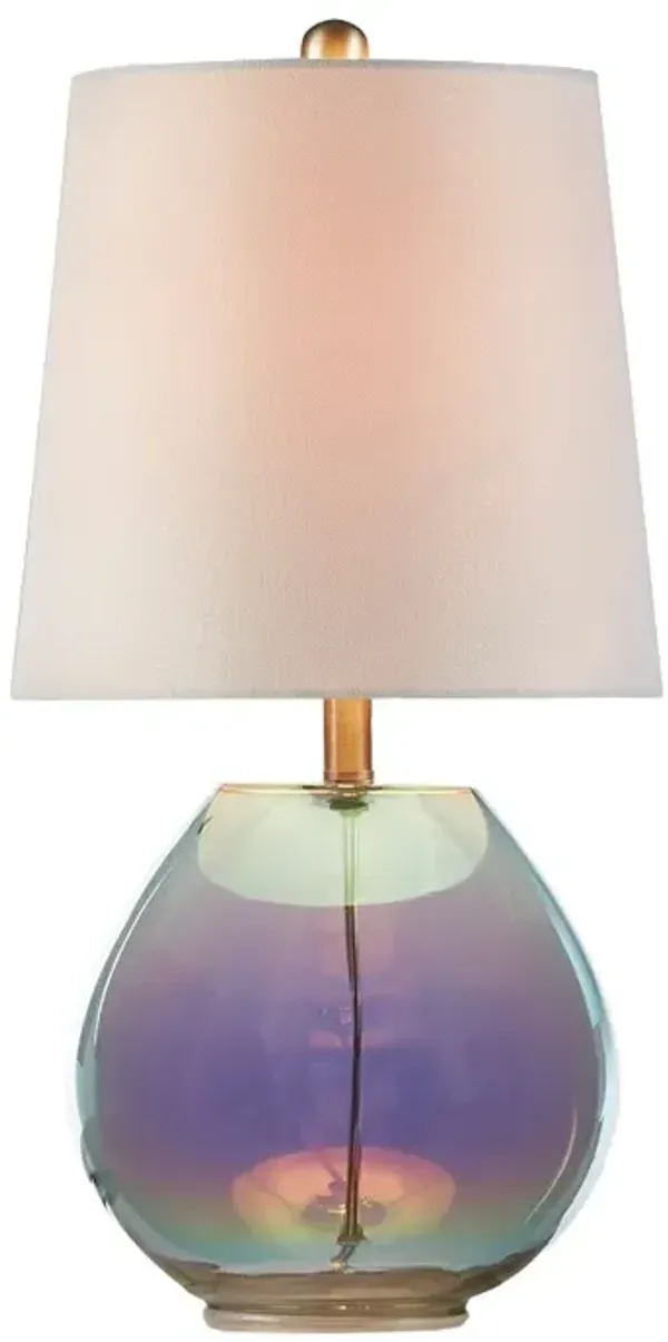 Gracie Mills Arturo Radiant Luminescence: Iridescent Glass Table Lamp