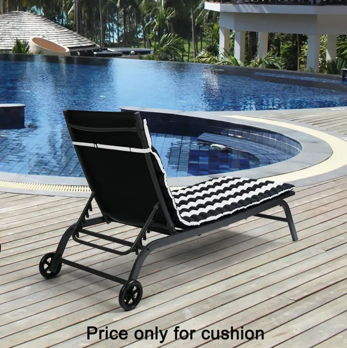 Outdoor Lounge Chair Cushion Set for Patio Furniture