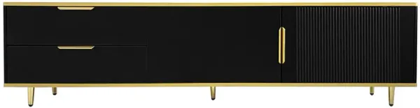 Modern TV Stand for 65+ Inch TV, Entertainment Center TV Media Console Table,with 2 Drawers and 2 Cabinets, TV Console Cabinet Furniture for Living Room