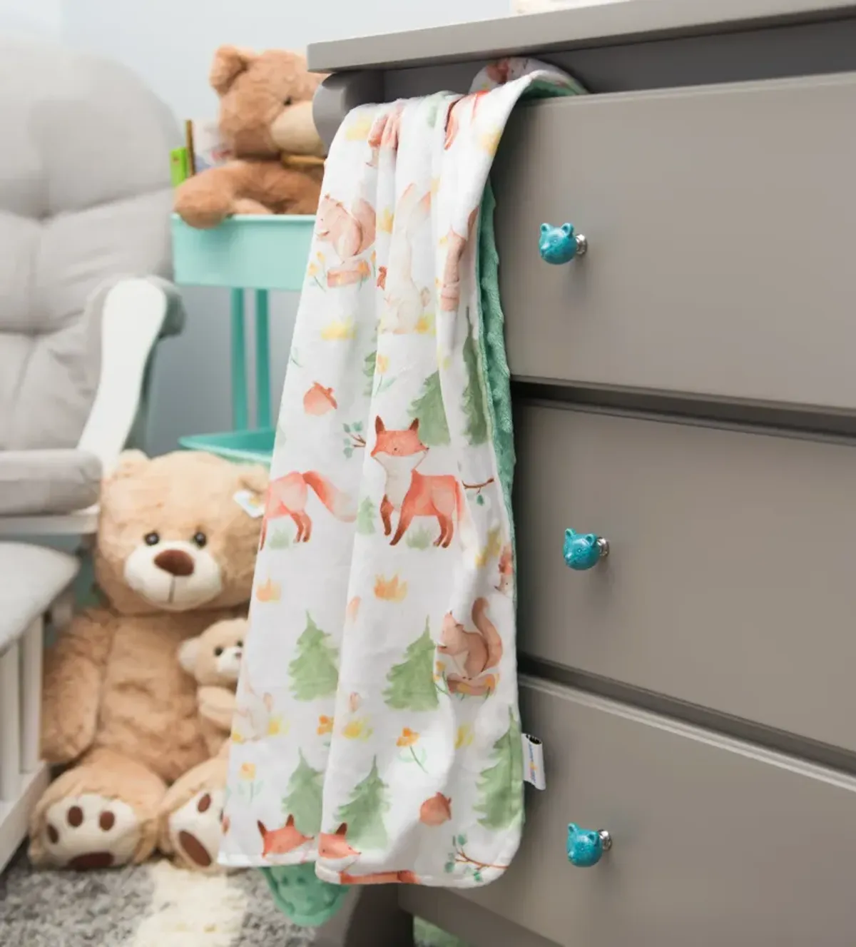 Honey Lemonade - Premium Baby & Toddler Minky Blanket (Forest Friends)