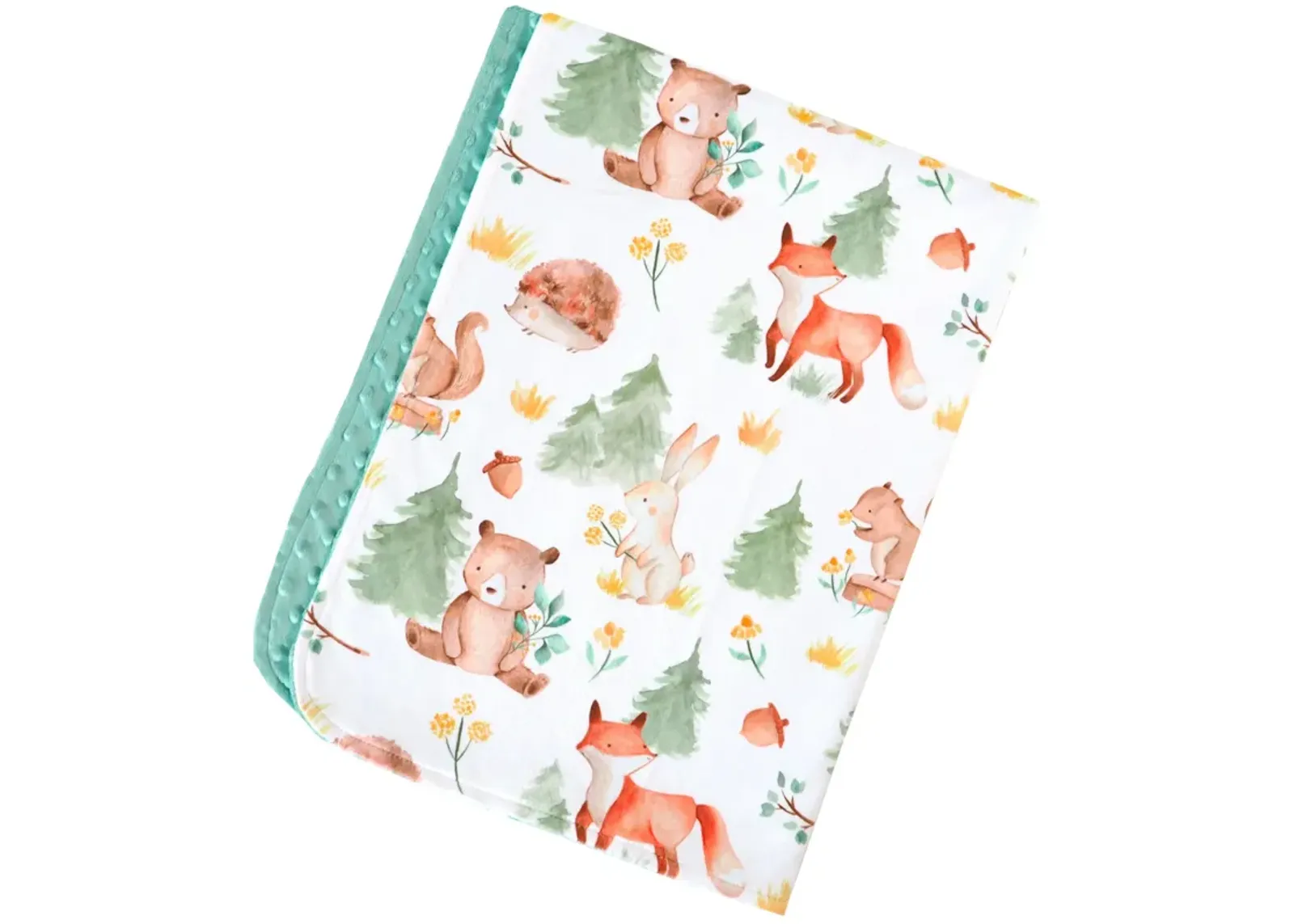 Honey Lemonade - Premium Baby & Toddler Minky Blanket (Forest Friends)