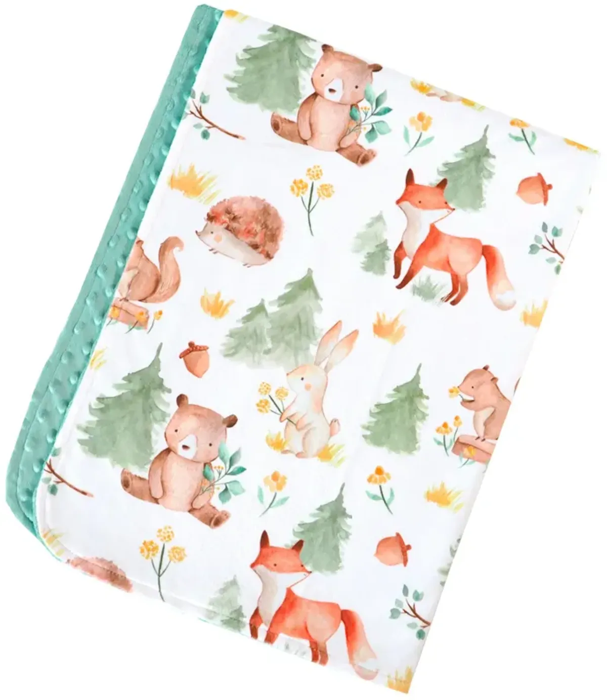 Honey Lemonade - Premium Baby & Toddler Minky Blanket (Forest Friends)