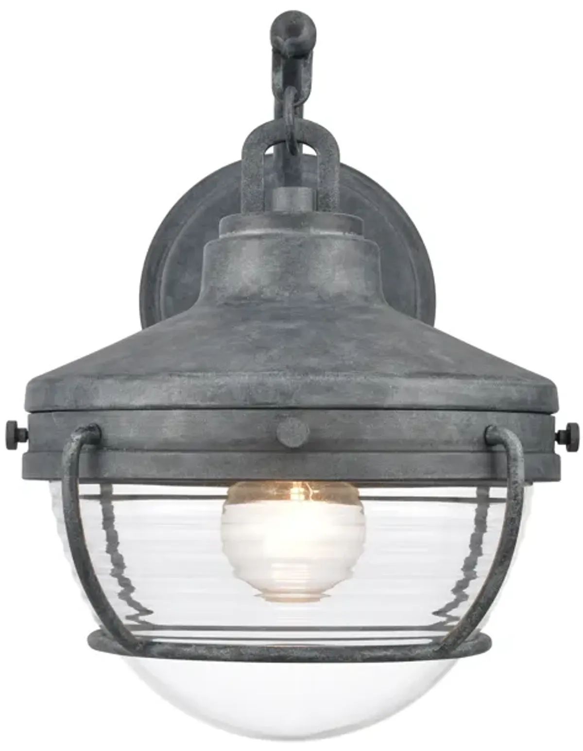 Eastport 12'' High 1-Light Grey Outdoor Sconce