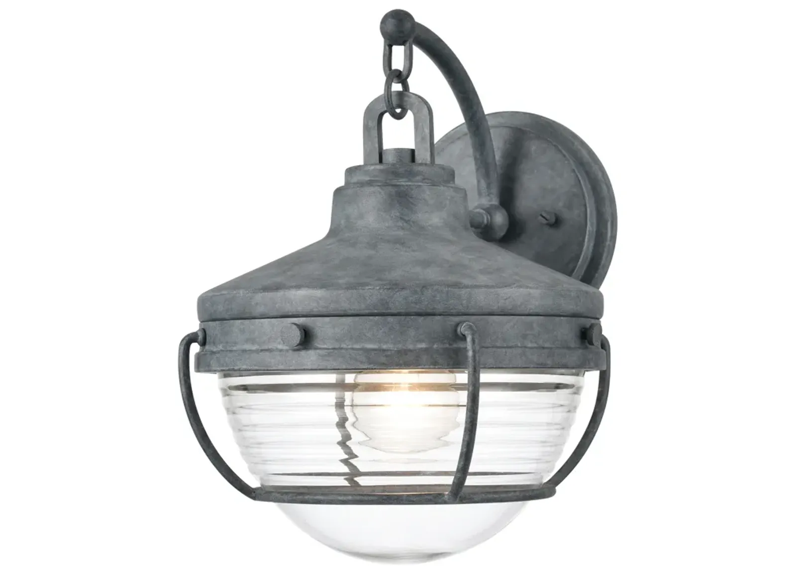 Eastport 12'' High 1-Light Grey Outdoor Sconce