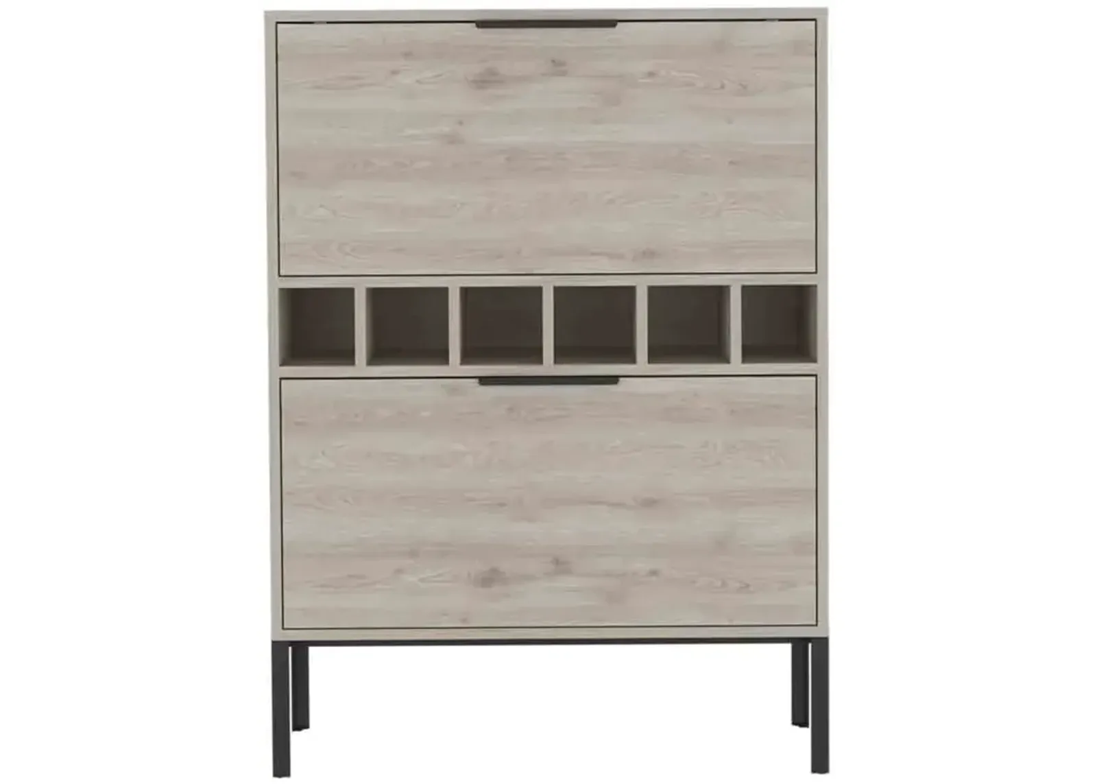 Bar Cabinet Puertu, Living Room, Light Gray